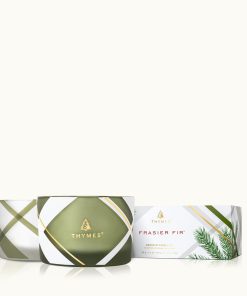 Frasier Fir® Frosted Plaid Candle Set