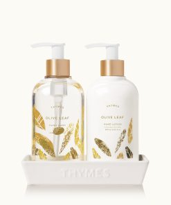 Olive Leaf Sink Set